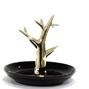 Plato con árbol para joyas