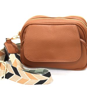 Bolso de cuero marrón