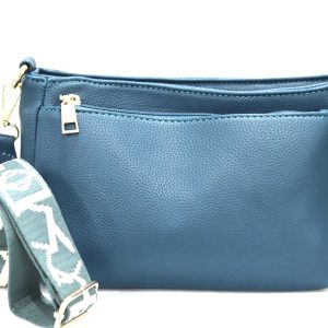 Bolso de cuero azul