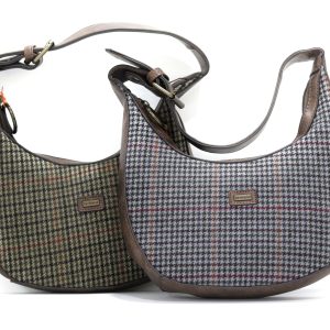 Bolsos de tela con asa de cuero