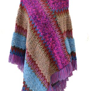 Poncho tonos morados