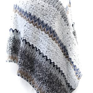 Poncho tonos grises