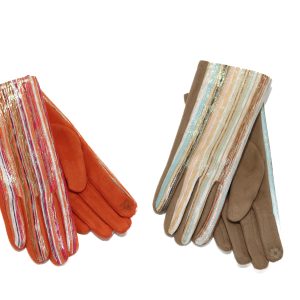 Guantes a rayas