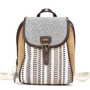 Bolso de tonos y patrones marrones